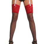 Paire de bas transparents 15 den dentelle française Night