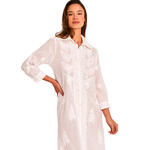 SELMARK MARE - Ref.BC233SE - Robe de plage chemise longue brodée COMPLEMENTOS