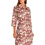 Robe chemise de plage manches trois-quarts SALVIA