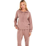 SELMARK - Ref.P12651S - Pyjama pantalon jogger sweat à capuche Modal Flow