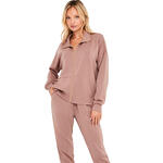 SELMARK - Ref.P12652S - Pyjama pantalon jogger veste zippée Modal Flow Selmark