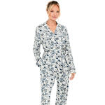 SELMARK - Ref.P12776S - Pyjama pantalon droit chemise longue Chic Bamboo