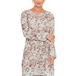 SELMARK - Ref.P13663S - Chemise de nuit manches longues Natural Paisley Selmark