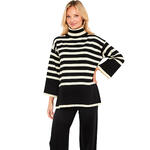SELMARK - Ref.P13754S - Pyjama pantalon évasé top manches longues Graphic City