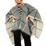 SELMARK - Ref.PC268SE - Poncho réversible à carreaux PC2 Selmark