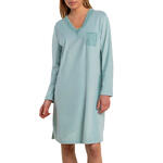 ADMAS FEMME - Ref.61547AD - Chemise de nuit velours M.longues Luxury Guipure