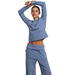 ADMAS FEMME - Ref.64654AD - Pyjama pantalon top manches longues Yoga Girl Admas