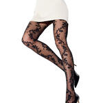 Paire de collants 40 den micro tulle floral Tender Love