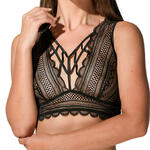 LUNA - Ref.81000LU - Soutien-gorge bralette noir Prestige Gaia Luna Splendida