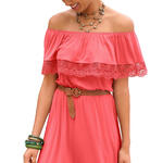 LASCANA - Ref.DR38103C - Robe de plage Holly Lascana corail