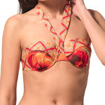 LUNA - Ref.91821LUR - Haut de maillot bandeau préformé Broadway Luna rouge