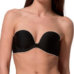 LUNA - Ref.1810LUNN - Soutien-gorge bandeau décolleté Miracle One Luna noir