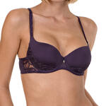 LISCA - Ref.20221LIP - Soutien-gorge préformé Emanuelle Lisca prune Bonnet A à E