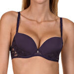 LISCA - Ref.20223LIP - Soutien-gorge push-up Emanuelle Lisca prune