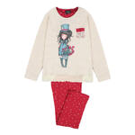 Pyjama pantalon manches longues The Hatter ivoire