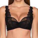 LUNA - Ref.14091LUN - Soutien-gorge préformé Orchidea noir Luna Splendida