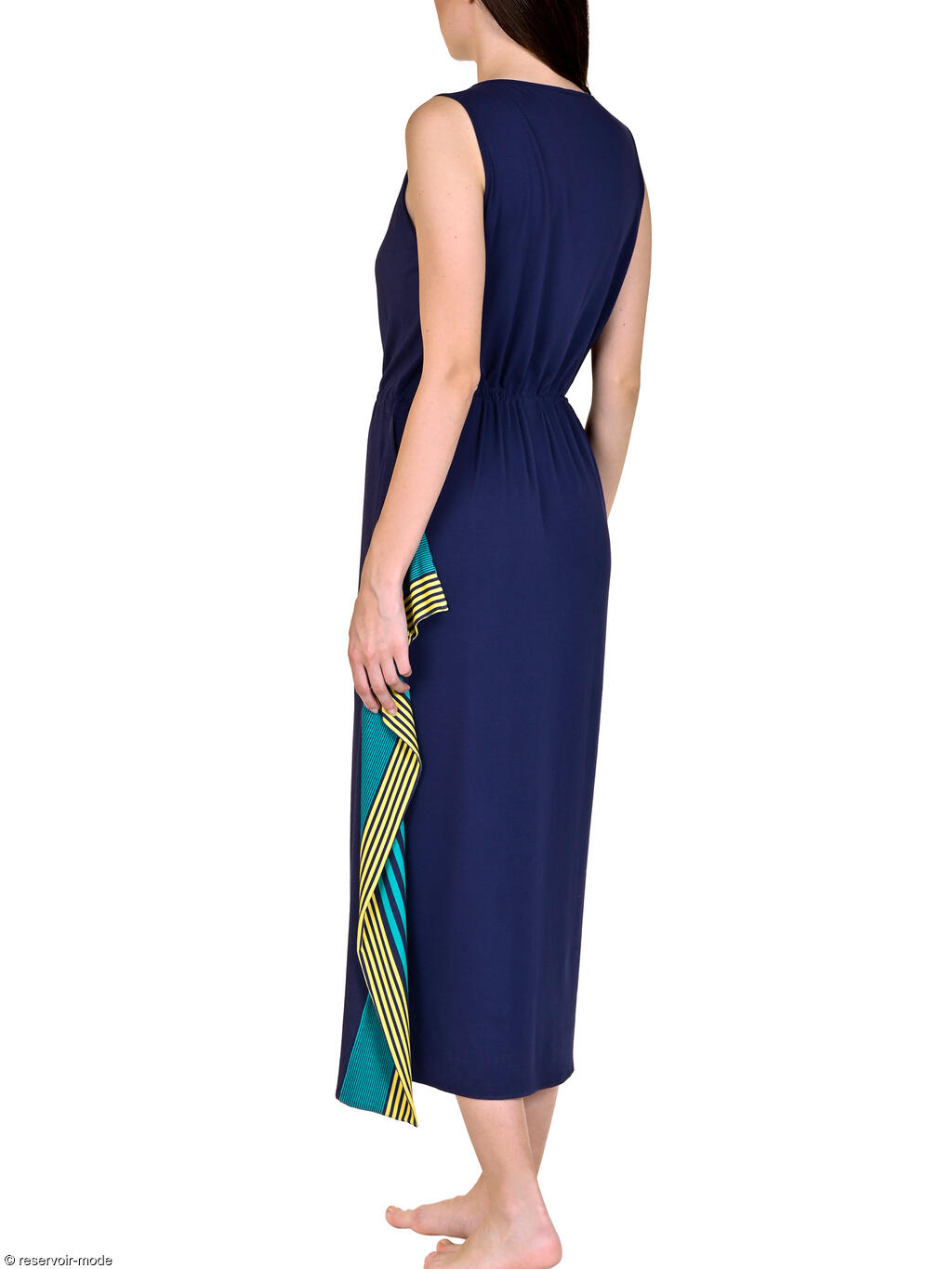 Robe Longue Estivale Dominica Bleu Lisca Reservoir Mode Lingerie Femme Et Homme